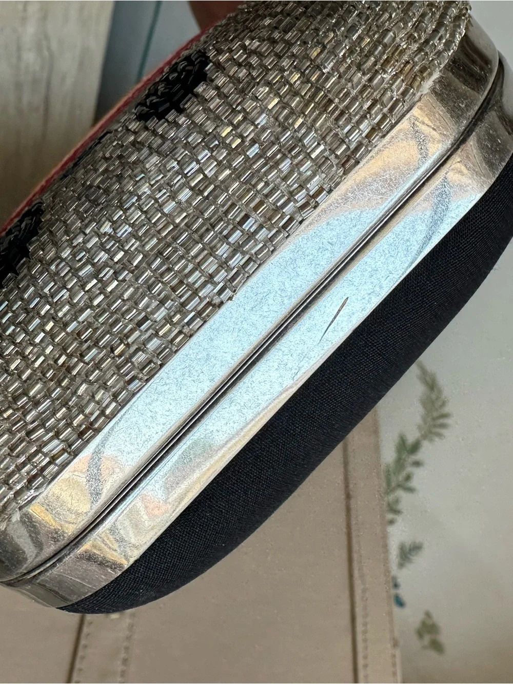 Alice + Olivia x FriendsWithYou Rainbow Beaded Cloud Clutch Bag Rare